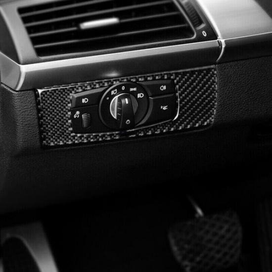 1pcs AUTO Car Headlight Switch Button Frame Covers for BMW E70 E71 X5 X6 2008-13