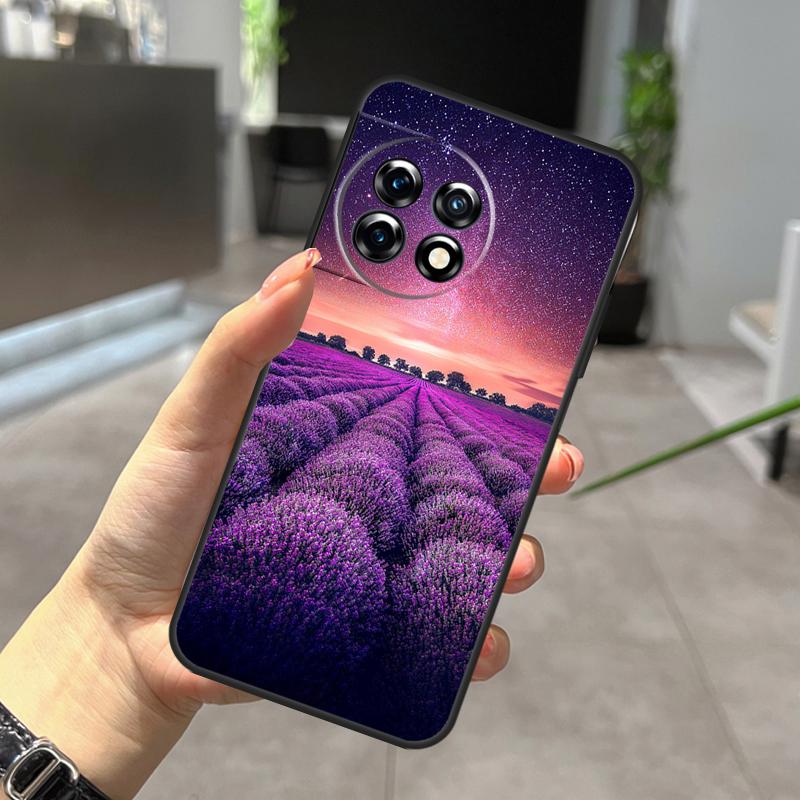 Lavender Purple Flowers Case For OnePlus Nord CE 5 2 3 4 Lite N30 N20 OnePlus 15 13 12 11 9 10 Pro 10T 13R 15R Cover