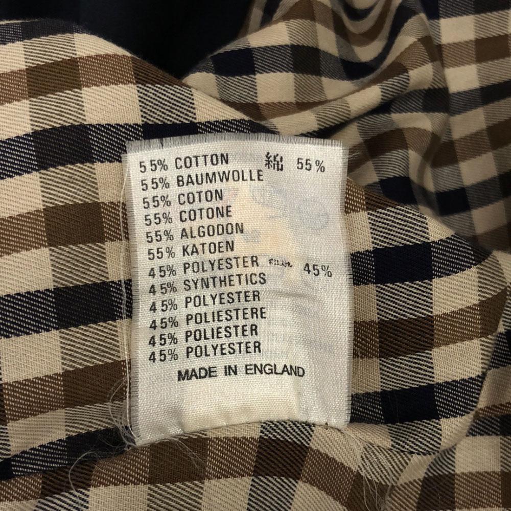 Aquascutum 80s Vintage Made In England Short Sleeve Stainless Collar Coat Women Used