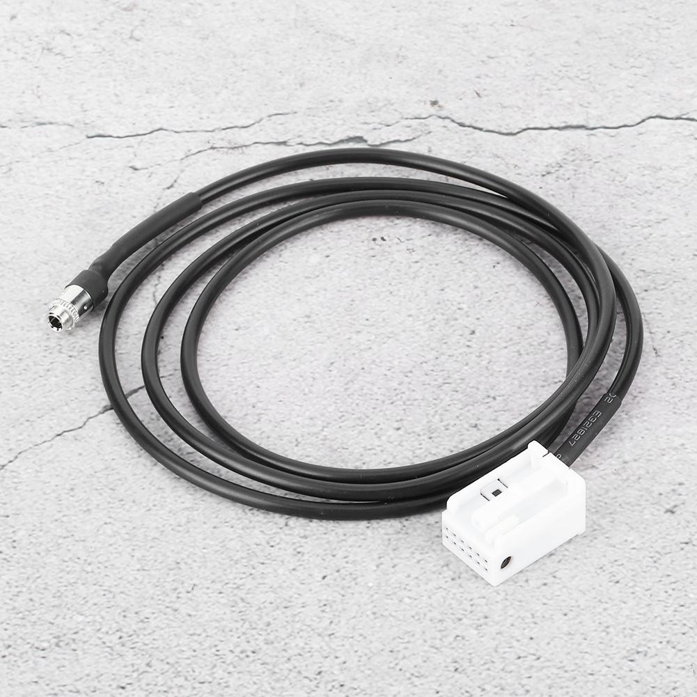3.5mm AUX Audio Music Input Adapter Cable Cord Fit for Mercedes W203 W209