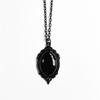 Fashion Quartz Crystal Pendant Necklace With Alloy Cross Chain For Men Women