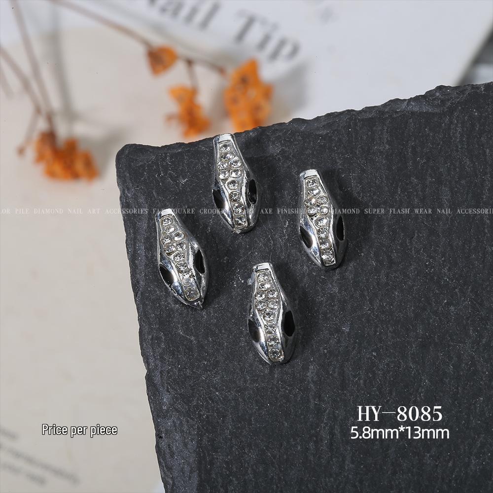 Shiny Rhinestone Snake-Shaped 3D Nail Art Accessories