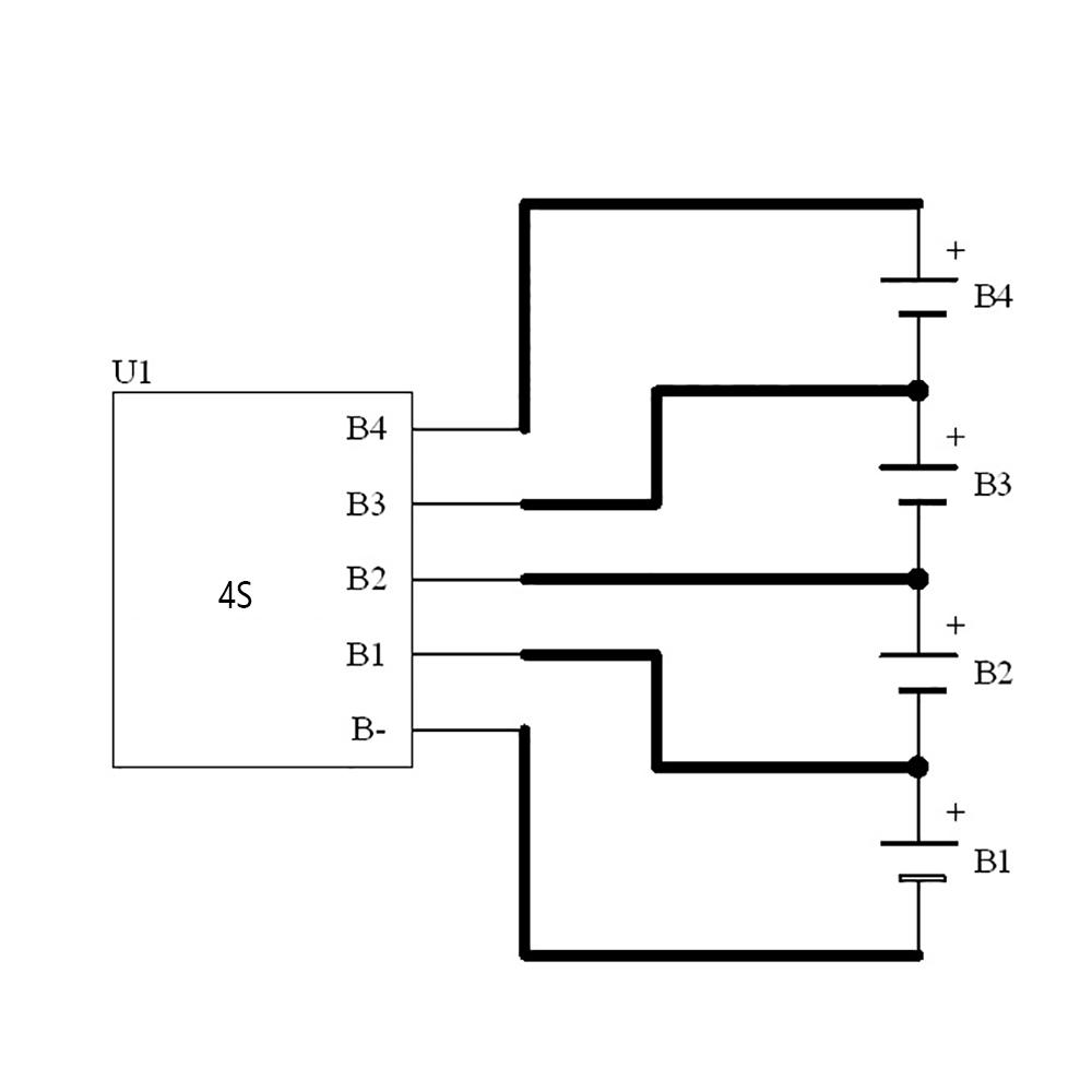 Capacitive Active-Balancer 4S active balancing Equaliser Board Li-ion