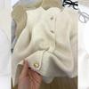 Korean Style Retro Knit Vest Cardigan - Soft, Fluffy, Loose Fit, Round Neck Perfect for Autumn and Winter