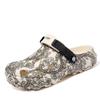 Fashion Men Slippers Printing New Men Clogs Light Soft EVA Men's Hole Shoes Outdoor Sandals Home Garden Slides Male Beach Flats