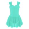 Kids Girls Ballet Tutu Princess Dress Lyrical Dance Costumes Gymnastics Leotard Modern Lyrical Ballroom Dancewear Fancy Skating