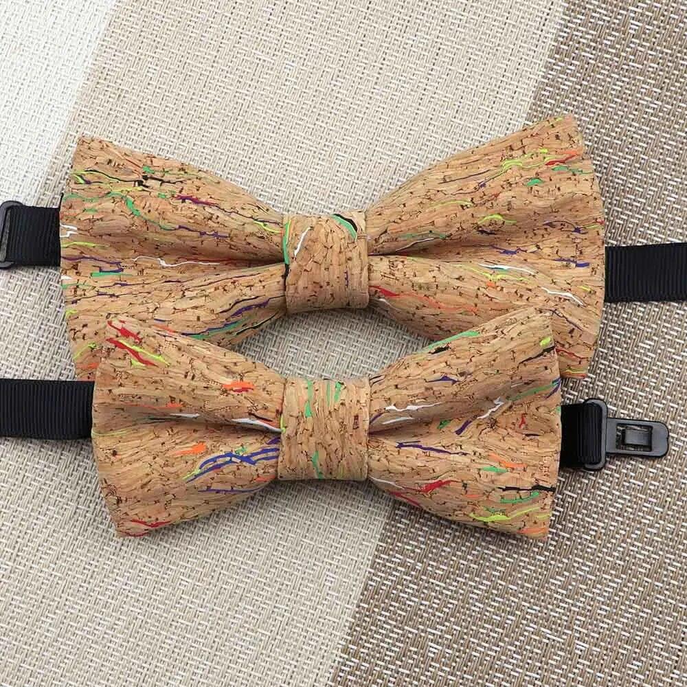 1PC, Fashion Bow Shape Bow Tie, Double Layer, Wood, Gentleman,Handmade, Butterfly,