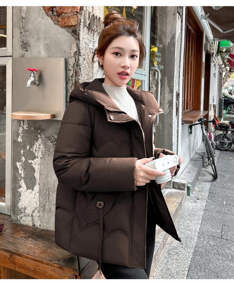 Women’s Short Hooded Windproof Thicken Warm Winter Jacket