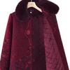 Woolen Jacket, Piled and Thickened Winter Clothing Women's Clothes To Keep Warm, Aged 0 Old Ladies
