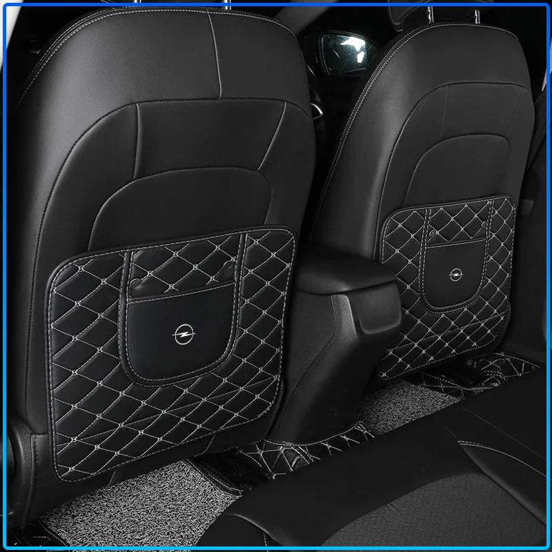 Car Seat Back Storage protective Pad Prevent Kick Mat For Opel crosa d astra h insignia astra j zafira b mokkaastra vivaro astra g