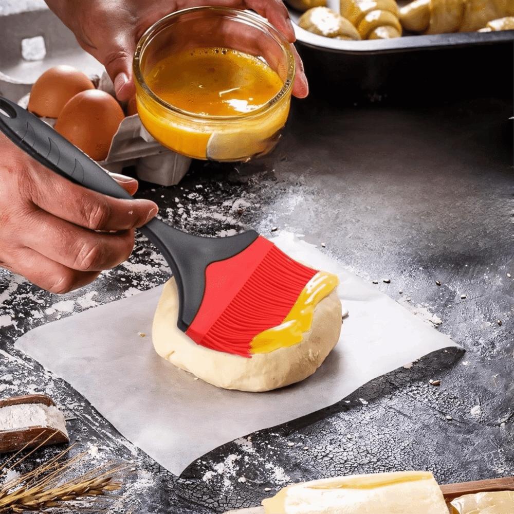 2PCS Widened Barbeque Brush Detachable Pastry Brush Extra Large Silicone Basting Brush  Baking