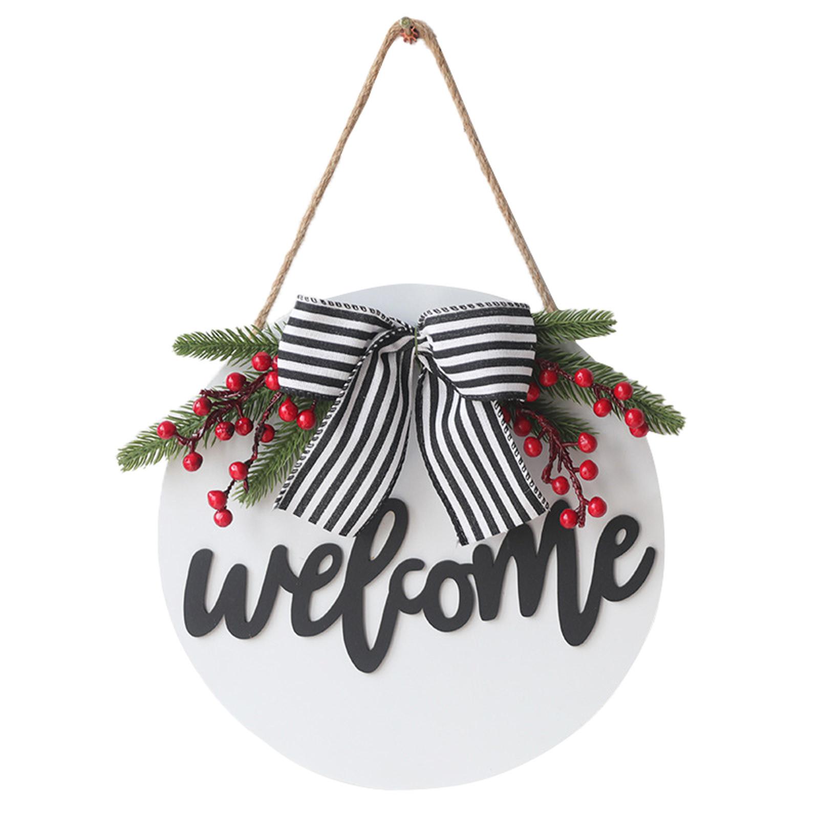 

Приветственный венок Знак для крыльца фермерского дома Декор для деревенской двери Вешалки спереди