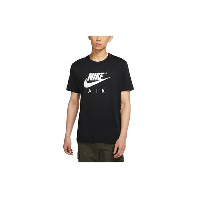 Air Big Logo Print Sports Crew Neck Short Sleeve T-Shirt Men Tops Black DD3352-010
