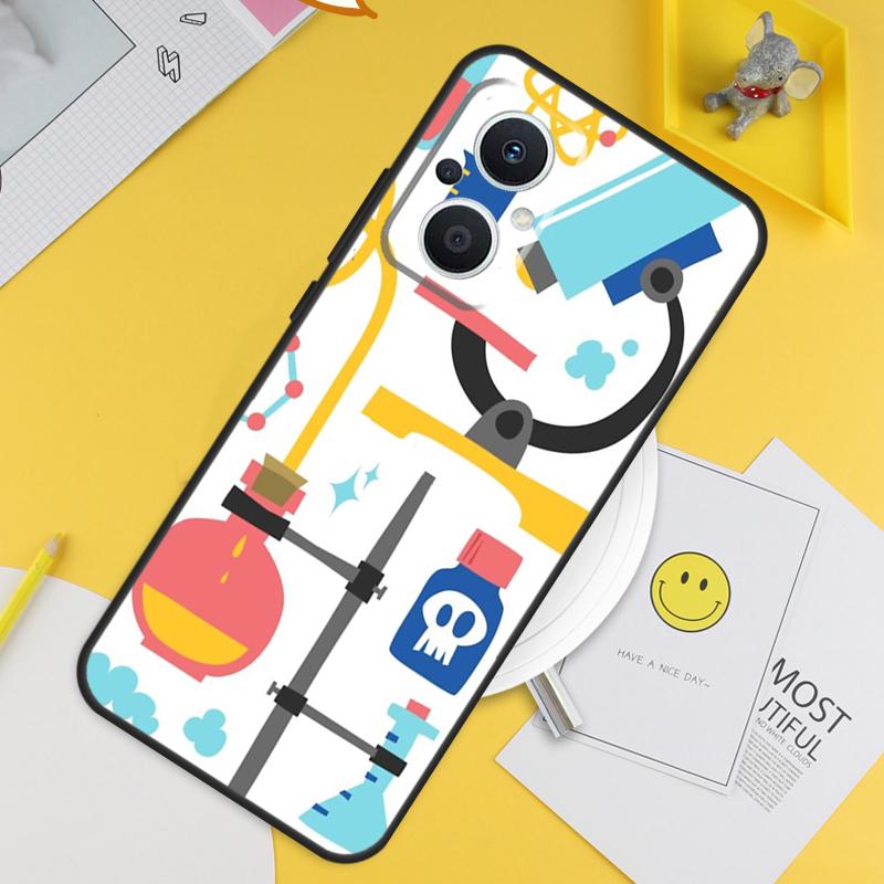 Vintage Chemistry Laboratory For OPPO Reno 8T 11F 12F 13F 14F 7 8 Lite 10 11 12 13 14 Pro OPPO Find X9 X8 X5 X6 Pro Case