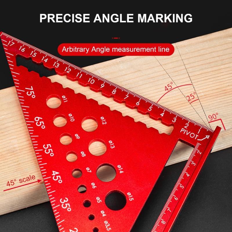 Carpenter Square Tool Combination Square 4.5/7/12inch  Triangles Ruler Square Adjustable Square Angles Ruler Woodworking