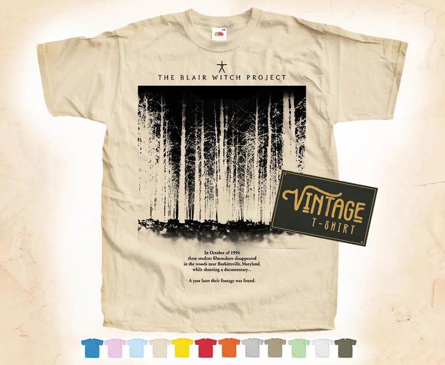 

Черный принт BLAIR WITCH vol.1 Футболка ТИШКА Винтажный плакат 12 цветов S-5XL 4XL