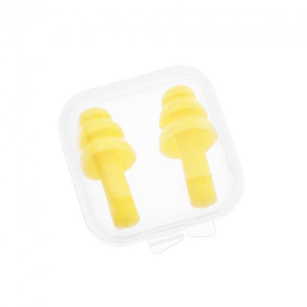 SUNROZ EP-15S Yellow Swimming Earplugs for Noise Reduction (A12359)