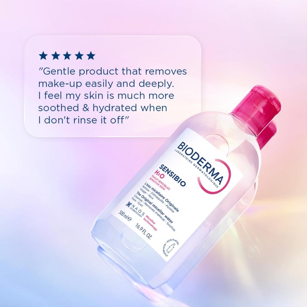 Bioderma-Sensibio-H2O Micelle Water-Makeup Remover Cleanser-Suitable for Sensitive Skin