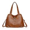 Women's Large Capacity Shoulder Bag Soft Leather Tote Bag Mother Bag