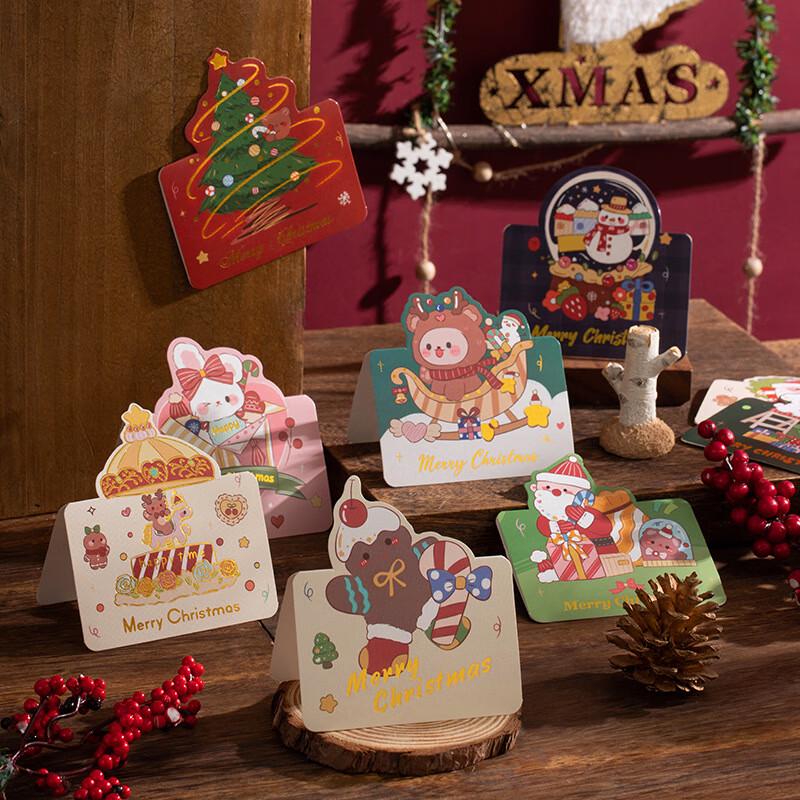 Anvelo Christmas Cartoon Hot Stamping Greeting Cards