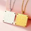 Dawapara Hebrew Inscription Ana Bekoach Necklace Archangel Raphael Azriel Protection Amulet Stainless Steel Je Jewelry
