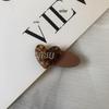 Celebrity Acetate Rhinestone Love Letter Hairpin - Exquisite Duckbill Clip for Women