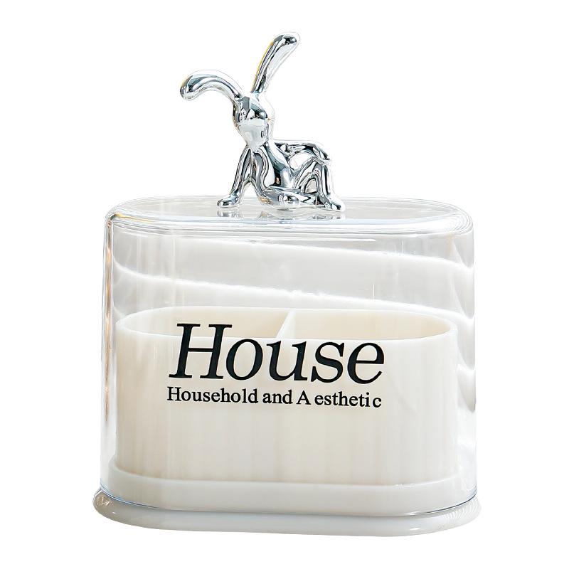 Luxury Toothpick and Cotton Swab Holder: Creative Personality Storage Jar