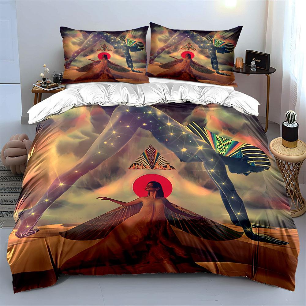 "Fantasy Desert Goddess Art" Bedding Duvet Cover Set Duvet Cover Pillowcases (1*Duvet Cover 2*Pillowcases, Without Duvet Insert)