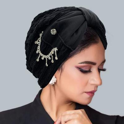 Sommer Atmungsaktive Stickerei Spitze Turbanmütze für Damen