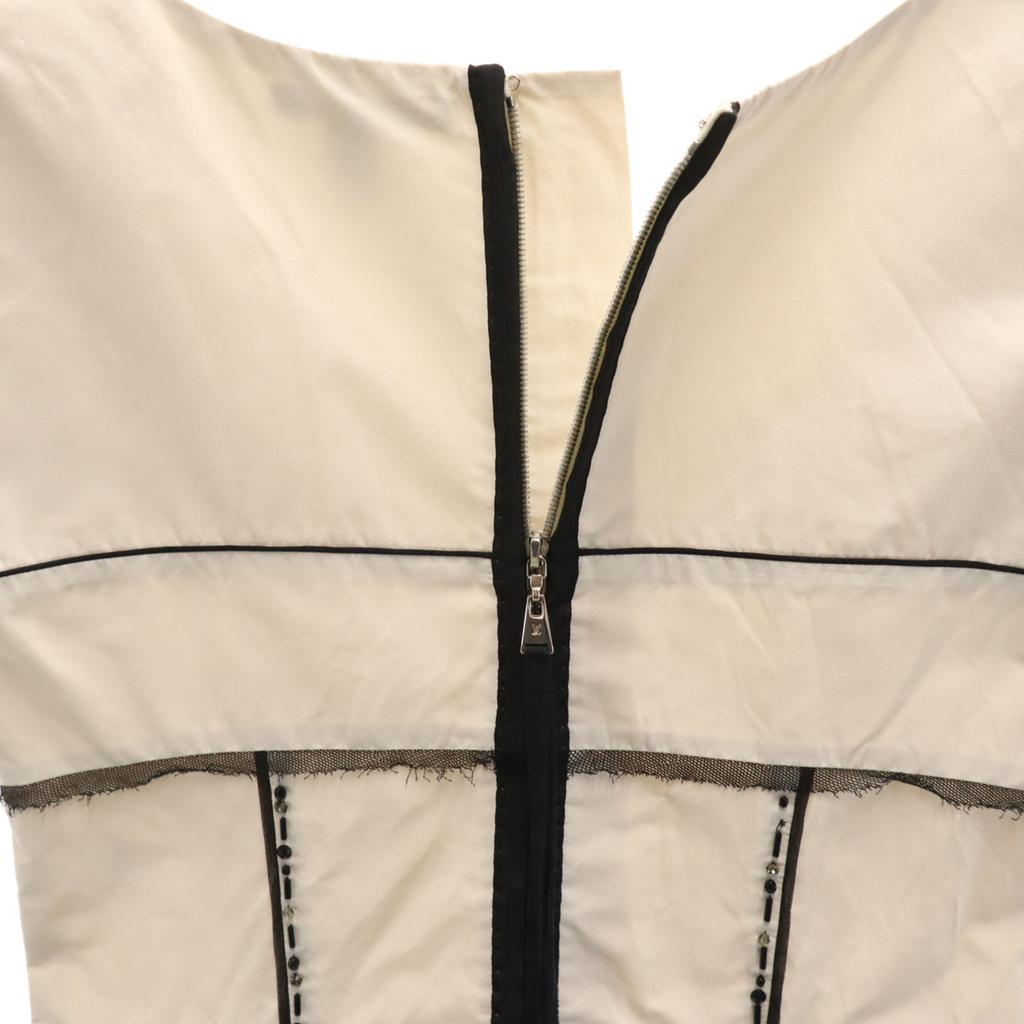 Louis Vuitton Hergestellt in Frankreich Kurzarm Bustier 34 Elfenbein Damen Gebraucht