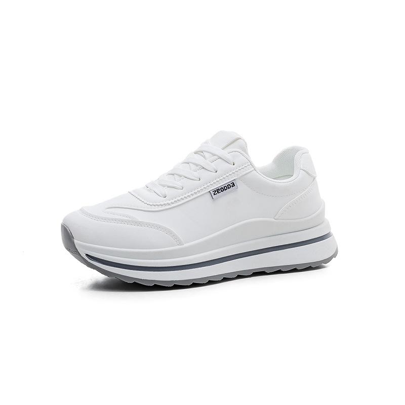 

Sneakers Daddy shoes spring new leather trendy versatile black platform shoes 41