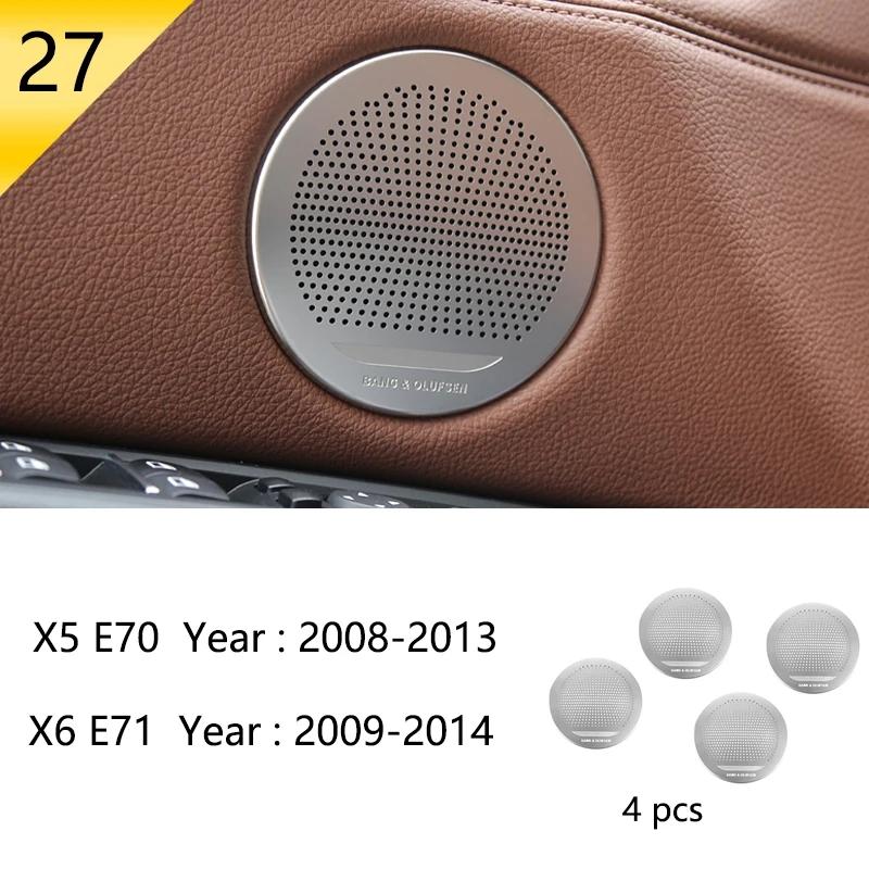 Car Water Cup Holder Cover Trim Central Control Cup Holder Decorative Frame for BMW X5 X6 E70 E71 2008 2009 2010 2011 2012 2013