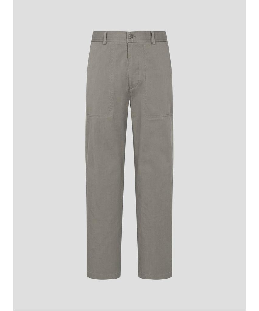 Binpolmen Fatigue Semi-Wide Fit Chino Pants Khaki