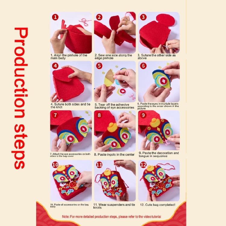 Sew Your Own Purses Sewing Bags Kit DIY Handbag Shoulder Bag Making Kits Helps Develop Fine Motor Skill Arts & Crafts