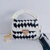 Hyuna Fashionable Korean-Japanese Crochet Chain Crossbody Bag - Versatile Handmade Colorful Bag