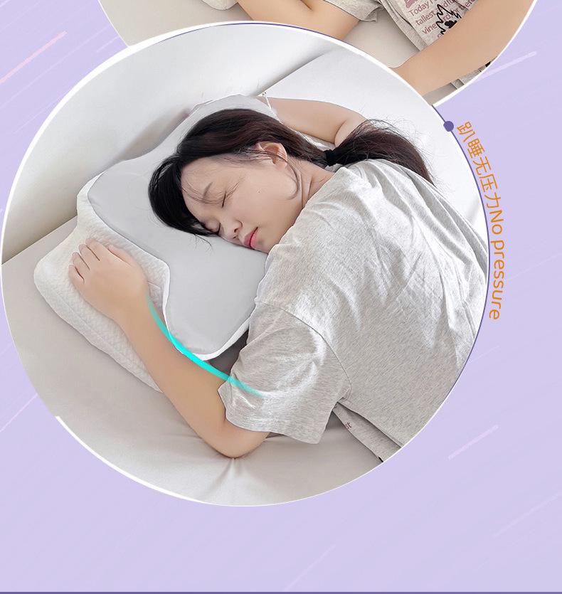 Ergonomic Memory Foam Butterfly Cervical Pillow for Side Sleepers