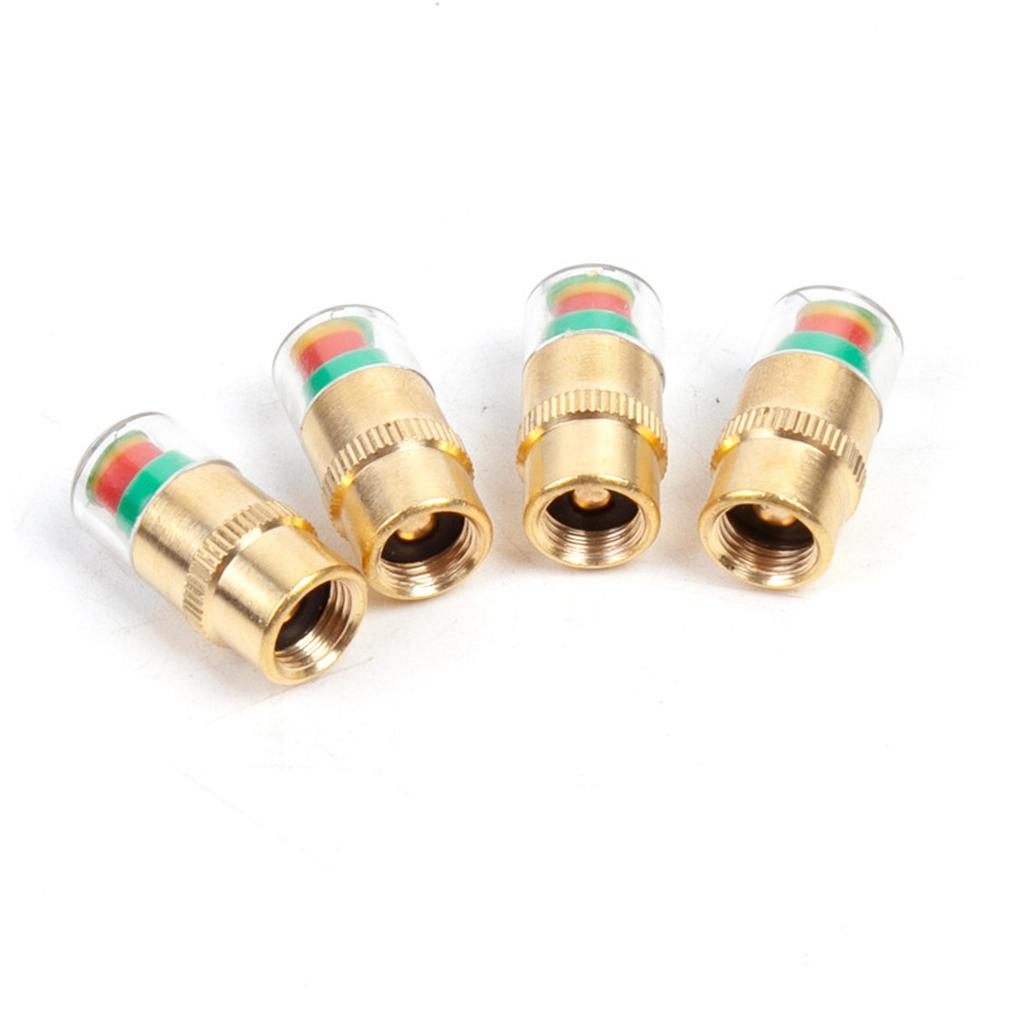 Tire Safety Indicator Valve Set of 4 for Monitoring Air Pressure Levels