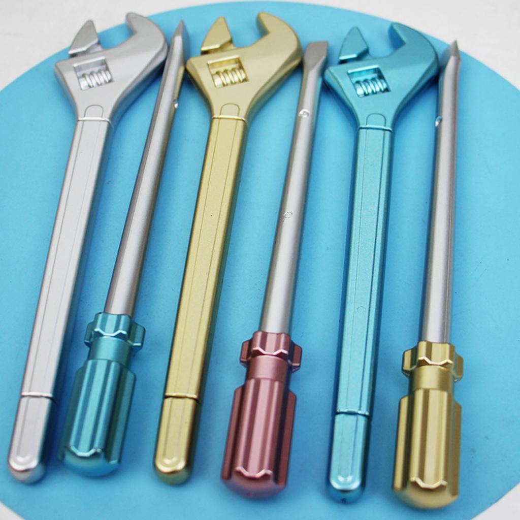 12 Stück Schraubenschlüsselform Gelstift Neuheit Gelstift Lustige Schraubendreherform Schreibstift Schreiben leichtgängig für Schülerbelohnung