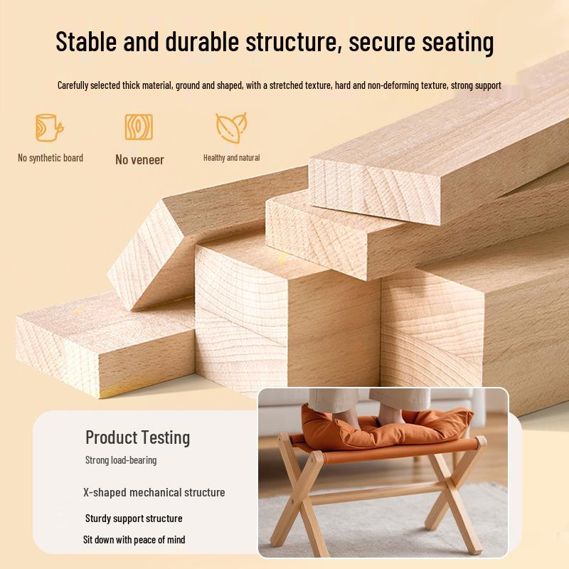 Foldable Footrest Stool - Versatile Living Room & Office Ottoman