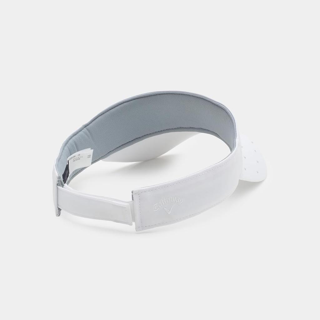 Callaway Visor with Functional Embroidered and Elegant Velcro C25291209 Women's Slip-On (Moisture-Wicking, Quick-Drying), Logo, Rhinestones, Closure,