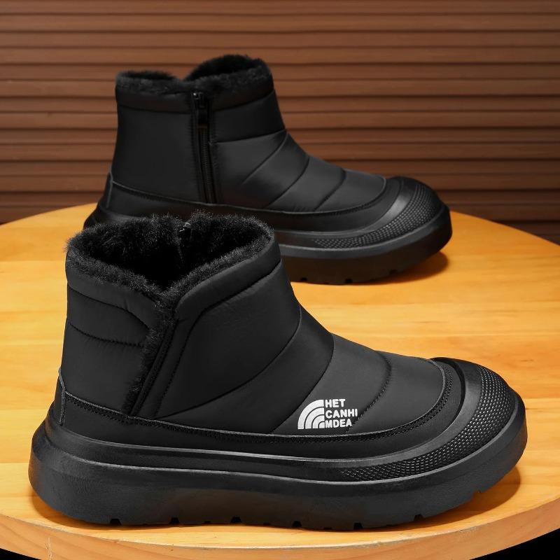 Winter Shoes Men 2026  Fur Warm Comfortable Snow Boots Outdoor Waterproof Down Boots High Top Ankle Boots Platform Shoes Size 44