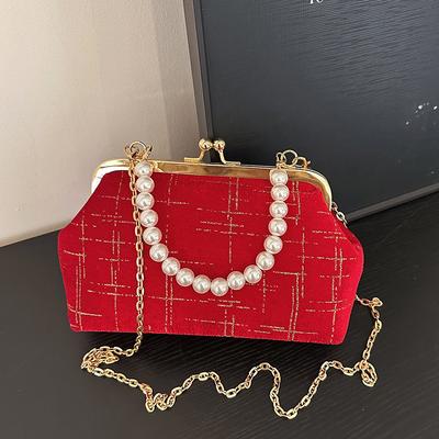 Borsa a Catena alla Moda Elegante e Semplice Borsa a Conchiglia Monospalla Borsa a Tracolla Casual