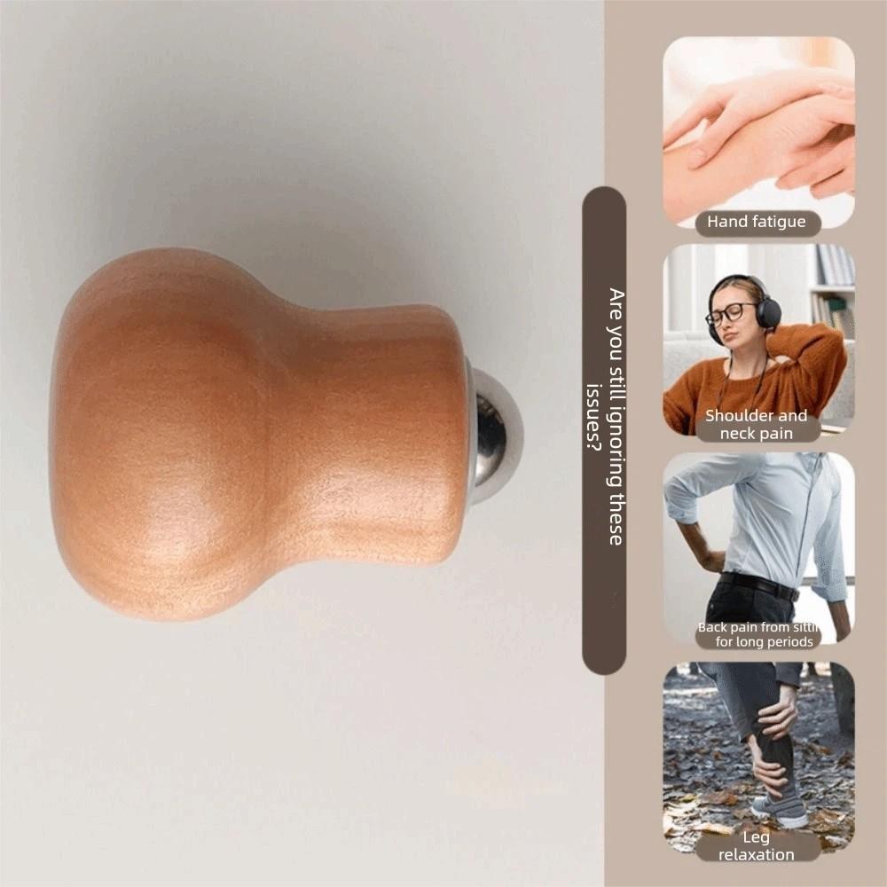 Calabash Massage Roller Ball Metal Ball Hand-Held Facial Massager Facial Massage Roller  Skin Care