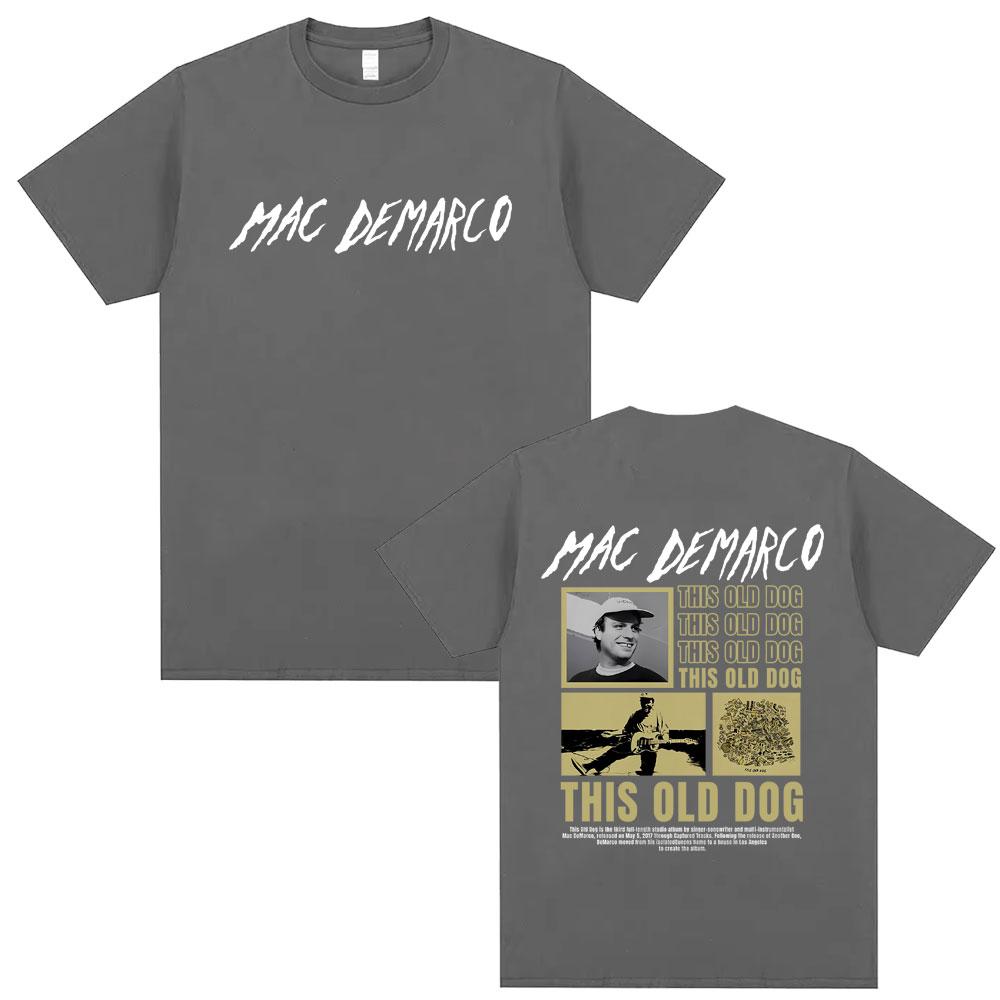 Mac Demarco This Old Dog Album Graphic Tshirt Unisex Women Vintage Oversized Tshirts Short Sleeve Unisexs Fashion Pop Music TShirts