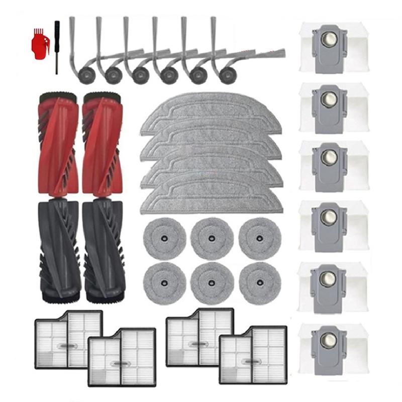 

A65T-For Roborock S9 Maxv Ultra/Saros 10 Main Side Brush Mop Cloth Dust Bag High Efficiency Filter Replacement Parts Accessories