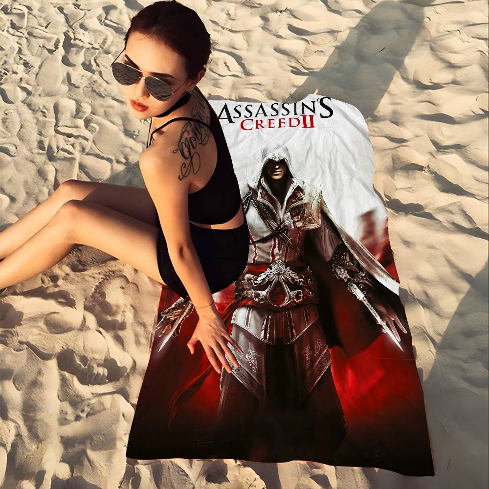 Gioco A-Assassins C-Creeds Coperta in Microfibra Asciugatura Rapida Teli da Spiaggia Stampa Oversize Super Assorbente Coperta Telo da Piscina