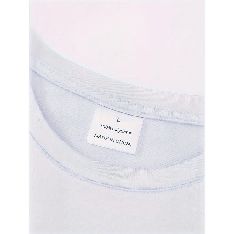 European sizes Men'S Gothic "Blessed" Print T-Shirt - Casual, Breathable Polyester, Round Neck, Summer Streetwear, Regular Fit,Gothic Tshirt