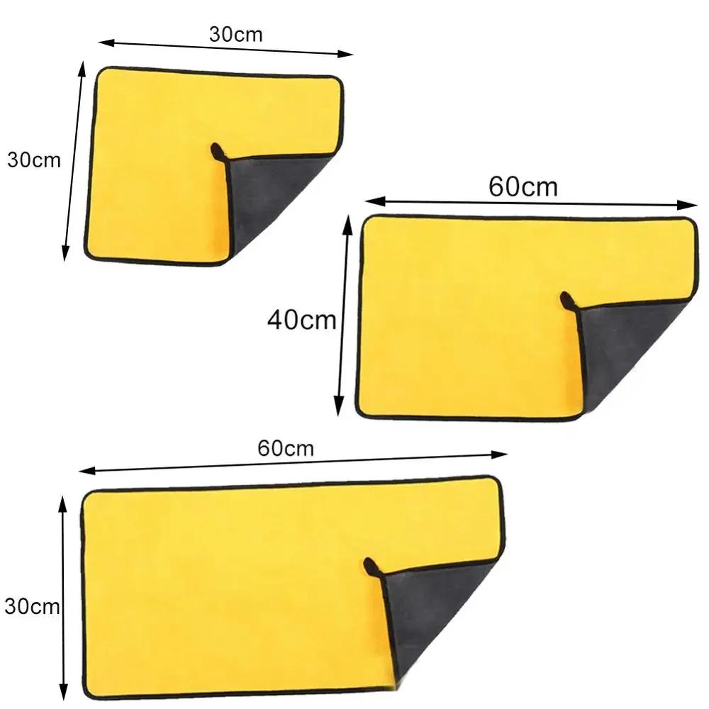 Microfiber Towel Car Microfiber Cloth Wash Towel Microfiber Cleaning Cloth Absorbent Car Wash Drying Towel Auto Detailing