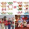 Funny Christmas Party Accessories Santa Claus And Snowman Glasses