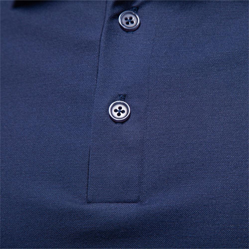 AIOPESON Men's Premium Knit Polo Shirt Rayon Blend Short Sleeve Breathable Stretch Top Business Casual Contrast Collar